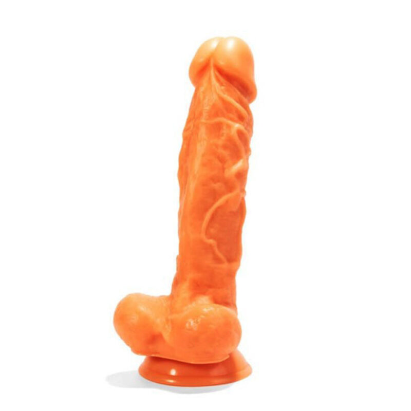 Hunter s Cock Dildo Realistic cu Testicule și Ventuză Flesh 28 cm