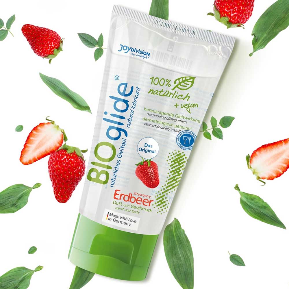 Lubrifiant-BIOglide-Erdbeer-Aromă-🍓Căpșune-Made-in-Germany-cu-arome Lubrifiant-BIOglide-Erdbeer-Aromă-🍓Căpșune-Made-in-Germany-cu-arome