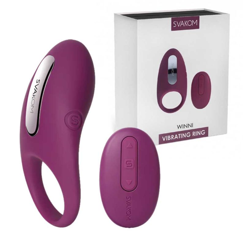 Winni-Inel-Pentru-Penis-cu-Vibrații-[5-Moduri-cu-5-Intensități]-Svakom-silicon