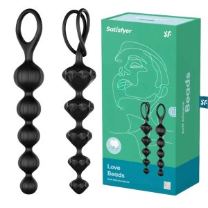 Satisfyer Beads - Set Bile Anale Negre (2 Piese)