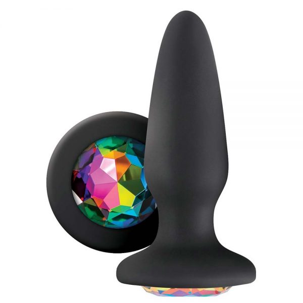 butt plug Glams cu cristal multicolor