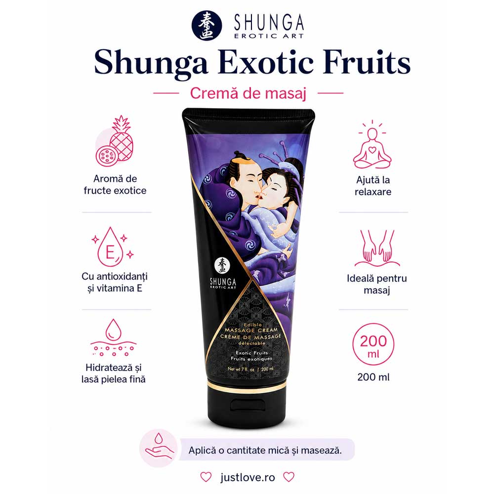 Crema de Masaj Shunga cu Aromă