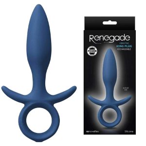 Renegade King este un butt plug de 14.5 cm lungime și 2.9 cm în diametru. Acesta are o formă conica, fiind special conceput pentru o insertie ușoară. Odata inserat, poți deschide vibrațiile care iti garanteaza niste orgasme anale extreme! Acest butt plug se încarcă prin USB, așadar nu trebuie sa ai grija bateriilor. Mai mult decat atat, il poți folosi chiar și in dus, fiind rezistent la apă. Acest lucru il face de asemenea foarte ușor de curatat: pur și simplu foloseste apa și săpun sau un toycleaner pentru a dezinfecta jucaria. Este recomandat sa folosesti un lubrifiant pe bază de apă pentru a face jucaria mai ușor de inserat.
