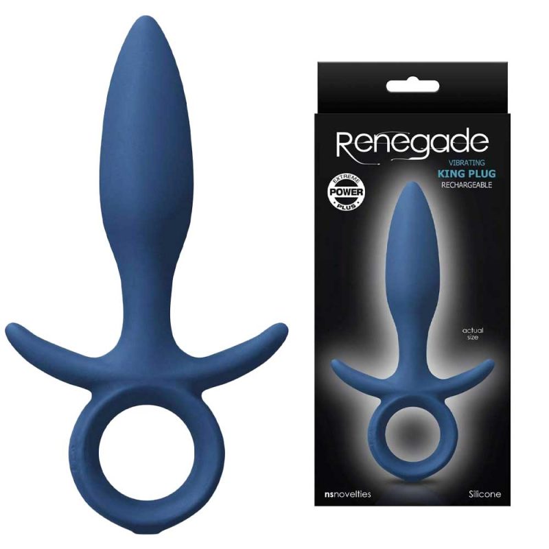 Renegade King este un butt plug de 14.5 cm lungime și 2.9 cm în diametru. Acesta are o formă conica, fiind special conceput pentru o insertie ușoară. Odata inserat, poți deschide vibrațiile care iti garanteaza niste orgasme anale extreme! Acest butt plug se încarcă prin USB, așadar nu trebuie sa ai grija bateriilor. Mai mult decat atat, il poți folosi chiar și in dus, fiind rezistent la apă. Acest lucru il face de asemenea foarte ușor de curatat: pur și simplu foloseste apa și săpun sau un toycleaner pentru a dezinfecta jucaria. Este recomandat sa folosesti un lubrifiant pe bază de apă pentru a face jucaria mai ușor de inserat.