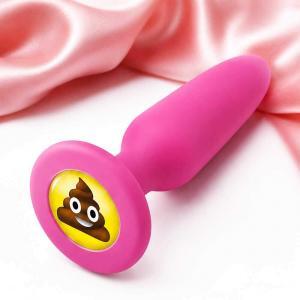 Butt Plug Roz cu Model Amuzant