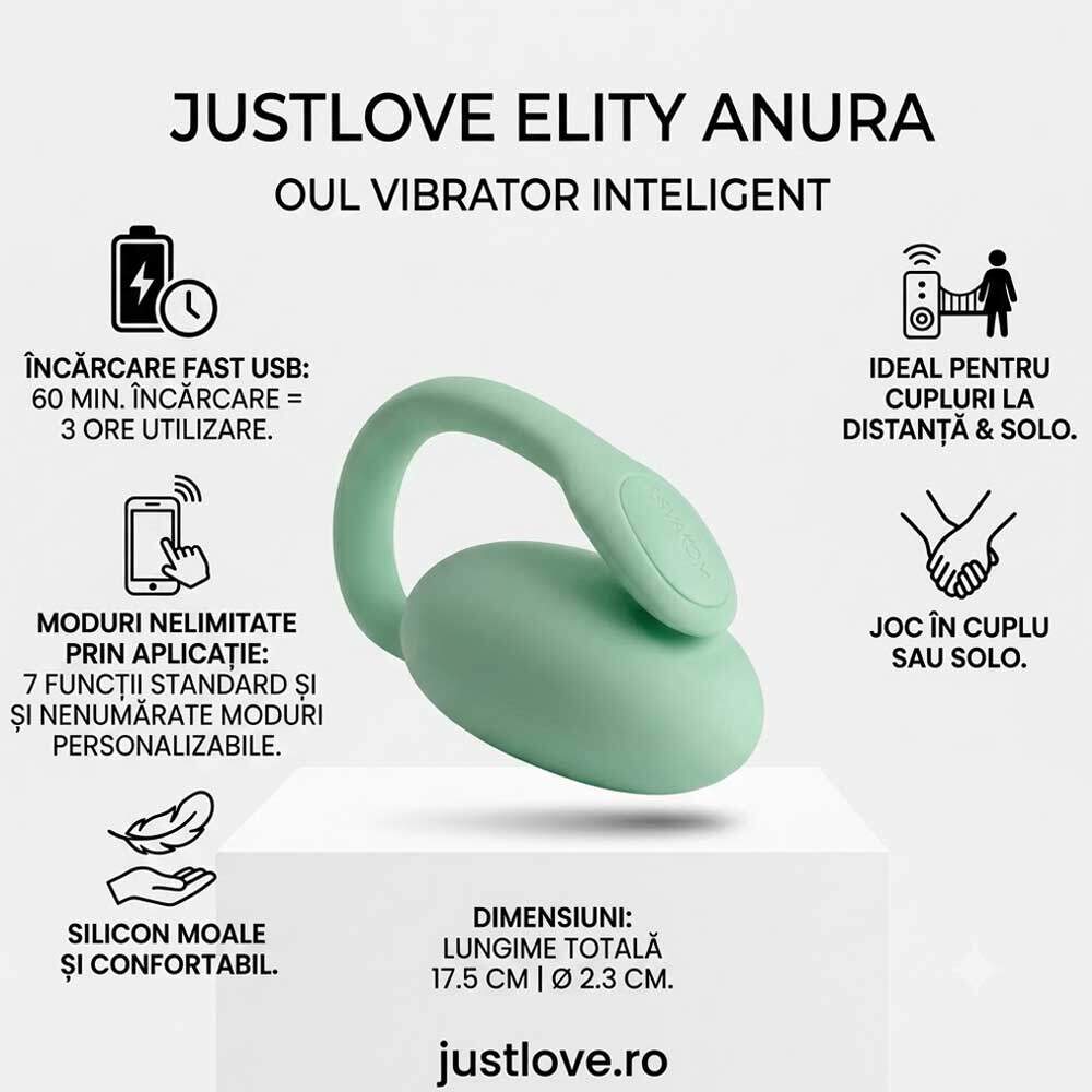 Ou Vibrator Elity Anura cu Aplicație și Setări