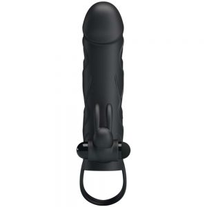 Pretty Love Penis Sleeve prelungitor cu stimulator pentru clitoris