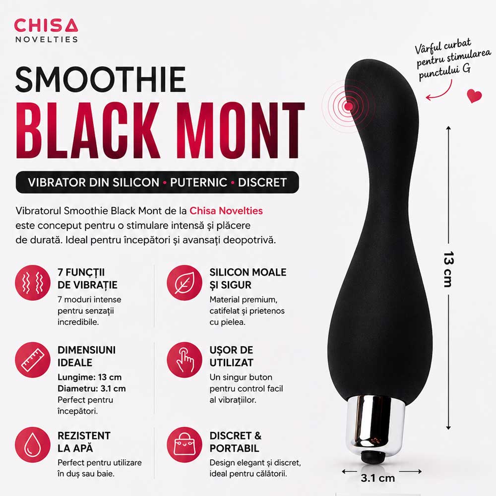 Vibrator Smoothie Black Mont Chisa Novelties