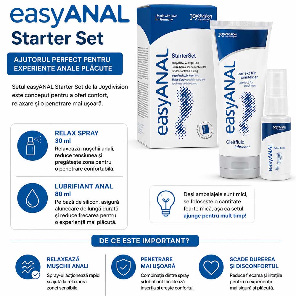 Prima pagină / Lubrifiant Intim / Lubrifiant AnaleasyANAL Starter Set