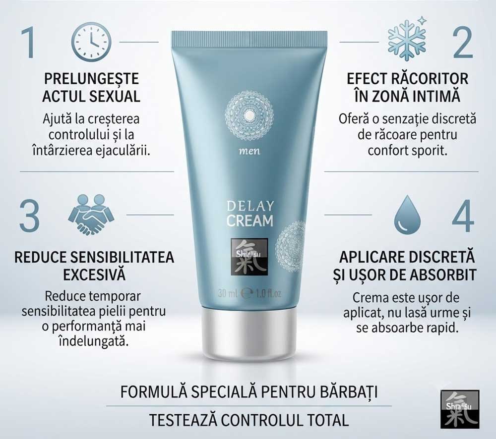 Cremă pentru întârzierea ejaculări precoce cu eucalipt