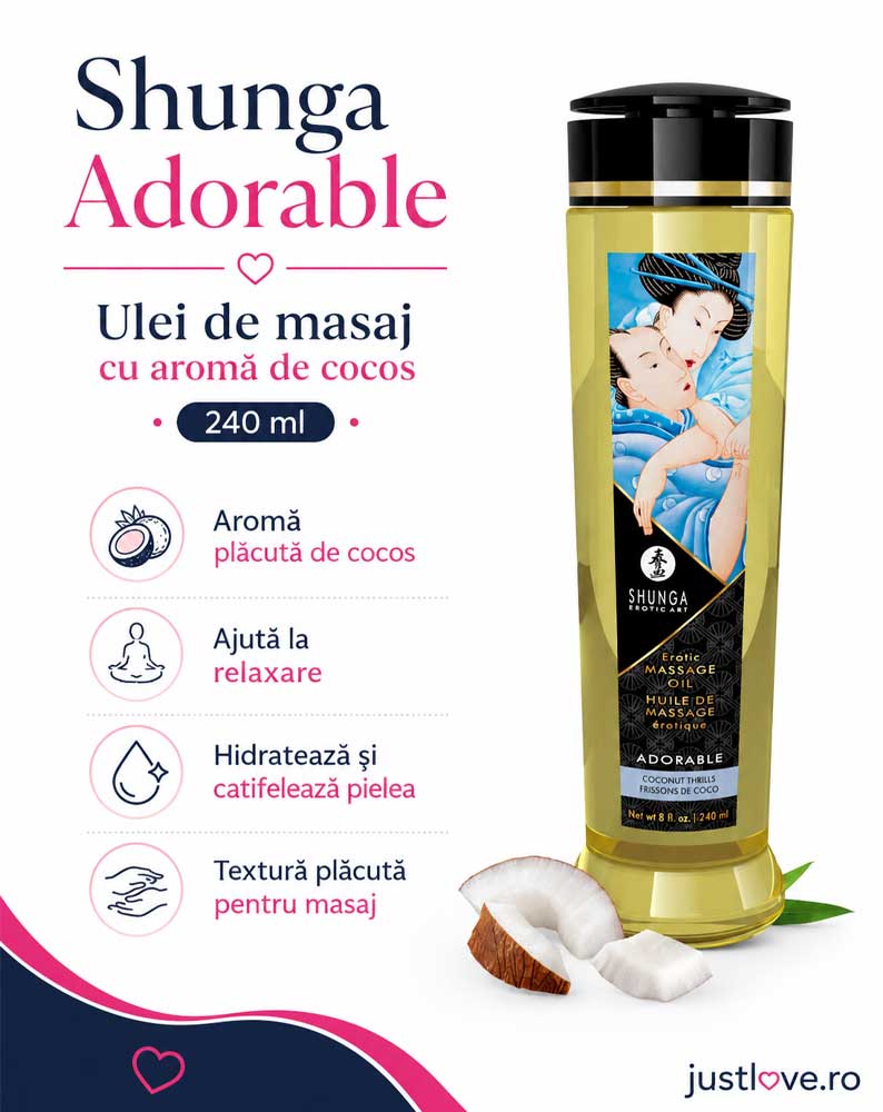 Shunga Adorable cu Aromă de Cocos