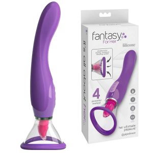 Fantasy Her Ultimate Pleasure - Vibrator pentru Clitoris cu Funcție de Sucțiune