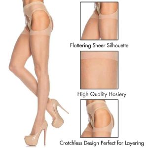 Sheer Suspender Pantyhouse