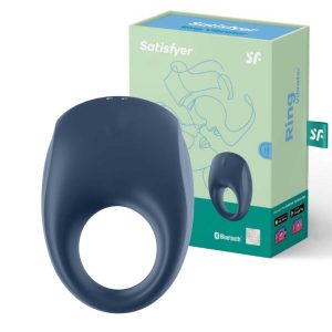 Strong One - Inel de Penis cu Aplicație și Vibrații, din Silicon