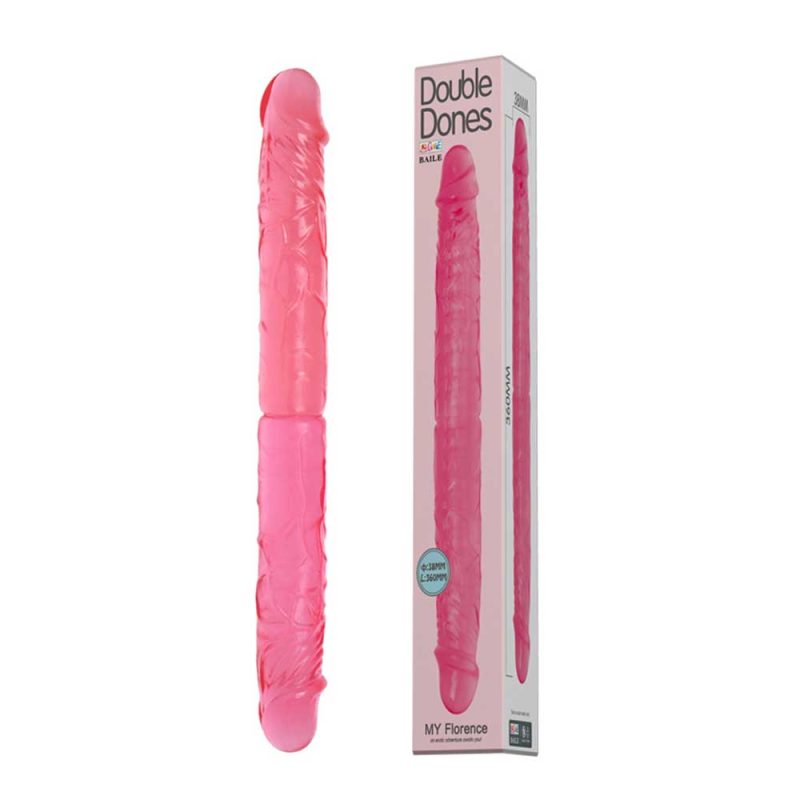 Dildo-Double-Heads,-2-Capuri-&-Design-Realistic,-37.5-cm