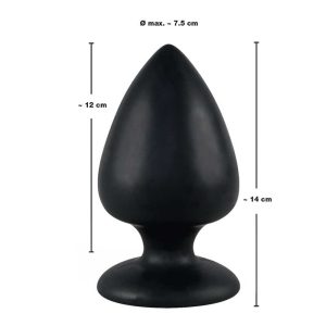 Butt Plug Negru din Silicon