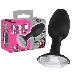 Diamond Plug - Dop Anal din Silicon, Rezistent la Apă, 8.5 cm