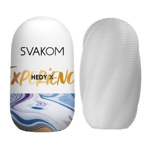 Hedy-X Experience - Set Manșoane Masturbatoare Flexibile, cu Striații, 5 Pcs