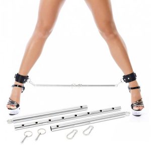 Spreadbar Rimba - Bară de Metal pentru Jocuri BDSM, 89 cm