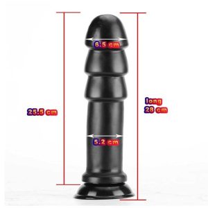Dop Anal Negru, cu Ventuză,