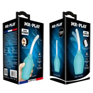 Irigator Anal din Silicon, Albastru