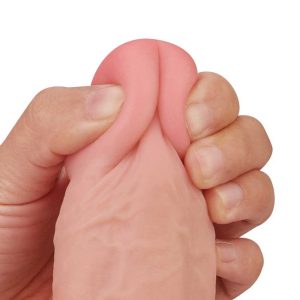 Dildo-Realistic-Sliding-Skin-Dong-–-Culoare-Flesh,-24.5-cm-cap