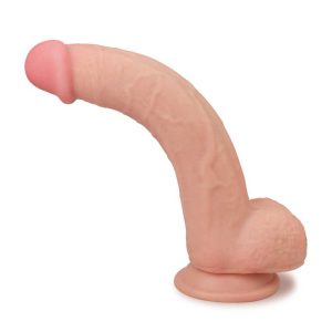Dildo-Realistic-Sliding-Skin-Dong-–-Culoare-Flesh,-24.5-cm-flxibil