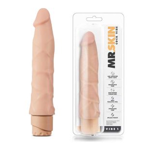 Vibrator-Mr.-Skin-Cock-Vibe-#1-[22.8-cm-–-Ferm-la-Interior-și-Moale-la-Exterior],-flesh