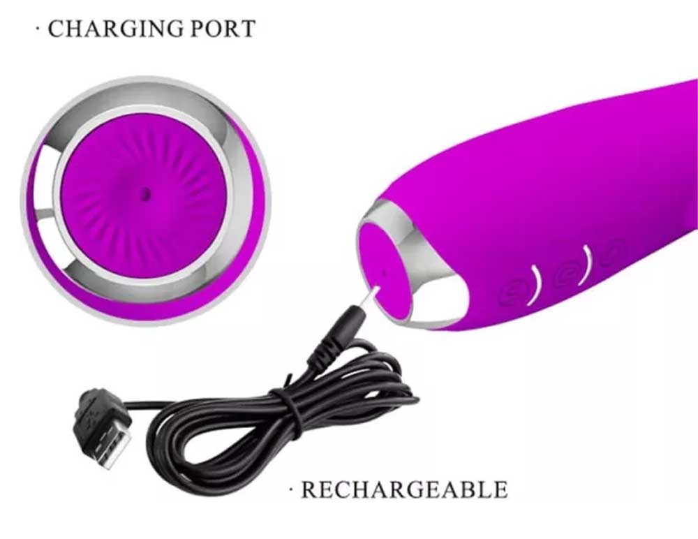 Vibrator Pretty Love Molly cu Cap Rotativ