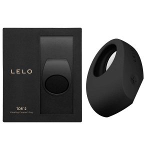 Inel Pentru Penis TOR™ 2 Lelo - Negru, Cu 6 moduri de vibrație