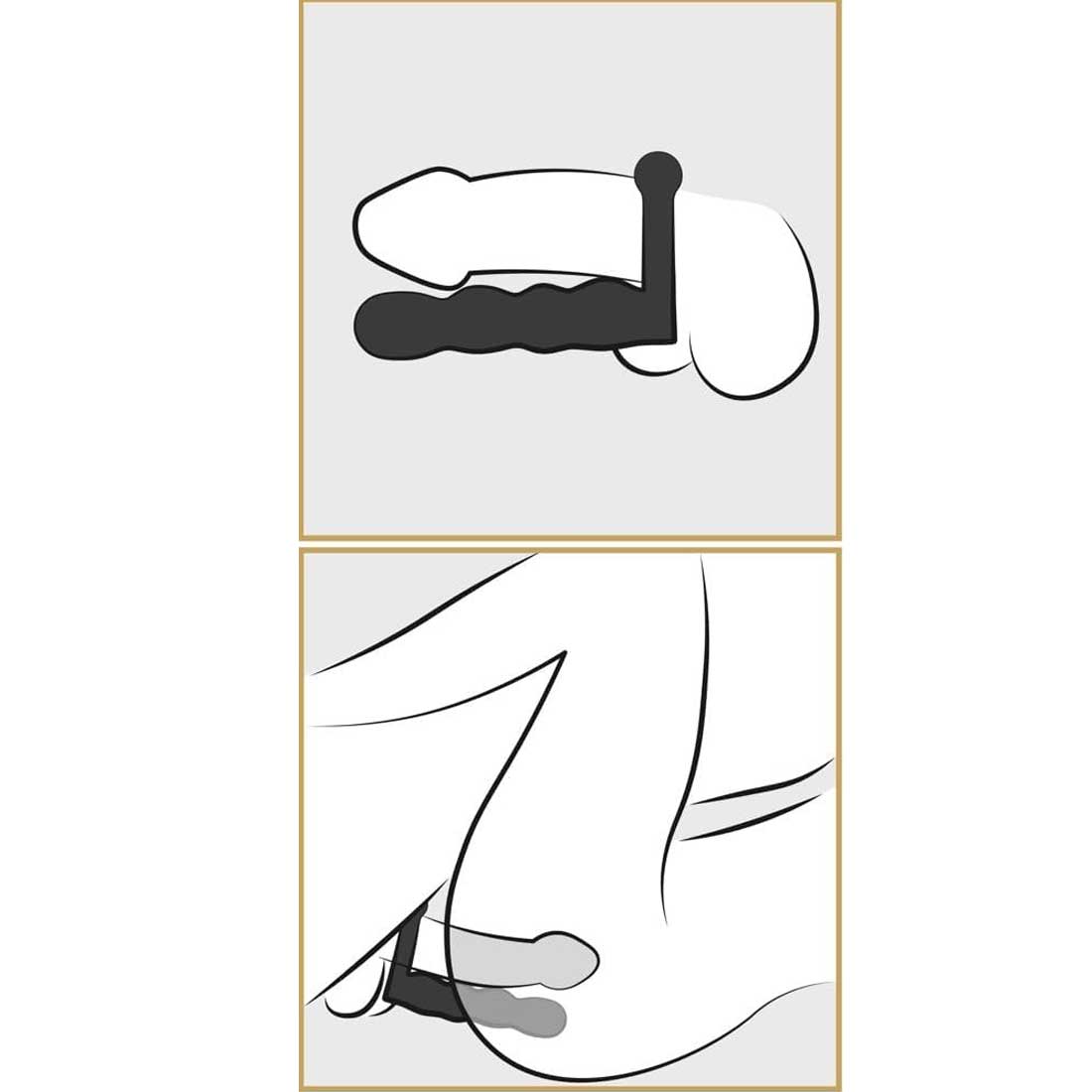 Inel-Pentru-Penis-cu-Dildo-Fantasy-Posable-Partner5 Inel Pentru Penis cu Dildo Fantasy Posable Partner