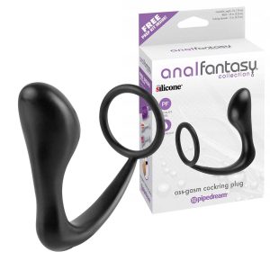 Inel-Pentru-Penis-cu-Plug-Anal-Fantasy-AssGasm