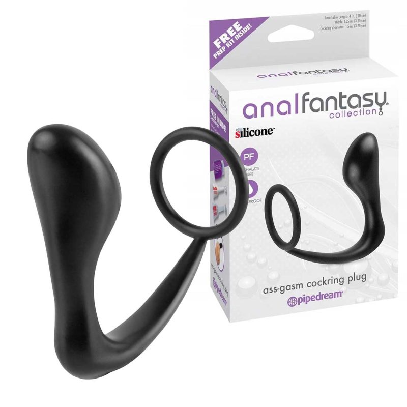 Inel-Pentru-Penis-cu-Plug-Anal-Fantasy-AssGasm