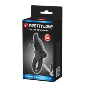 Inel Pentru Penis cu Vibrații Pretty Love Vibrant Power ambalaj