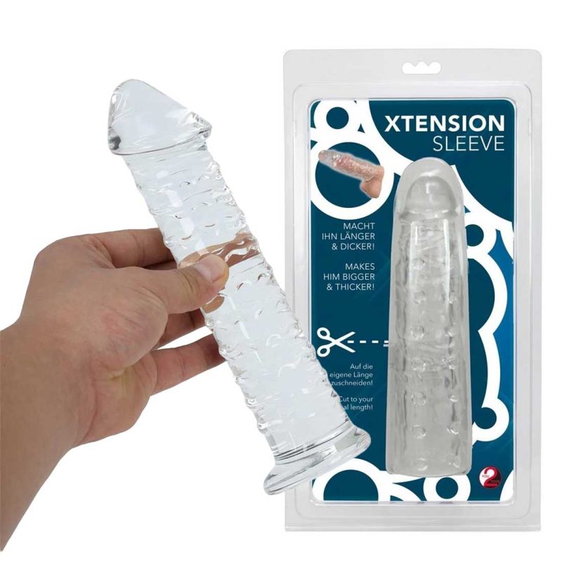 Prelungitor-Pentru-Penis-Xtension-Sleeve-–-Transparent