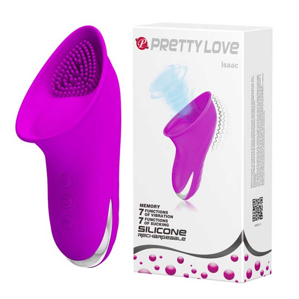 Stimulator Pretty Love Isaac - 3 Viteze Sucțiune & 7 Moduri Vibrație