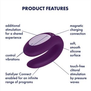 Vibrator Double Joy Satisfyer 8 cm