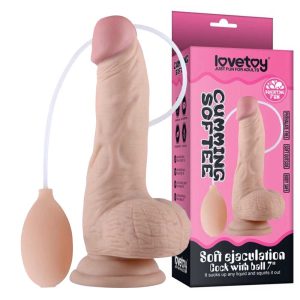 Dildo-Cu-Funcție-De-Ejaculare-Lovetoy-Soft