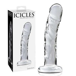 Dildo-Realistic,-Din-Sticlă-Icicles-No-62