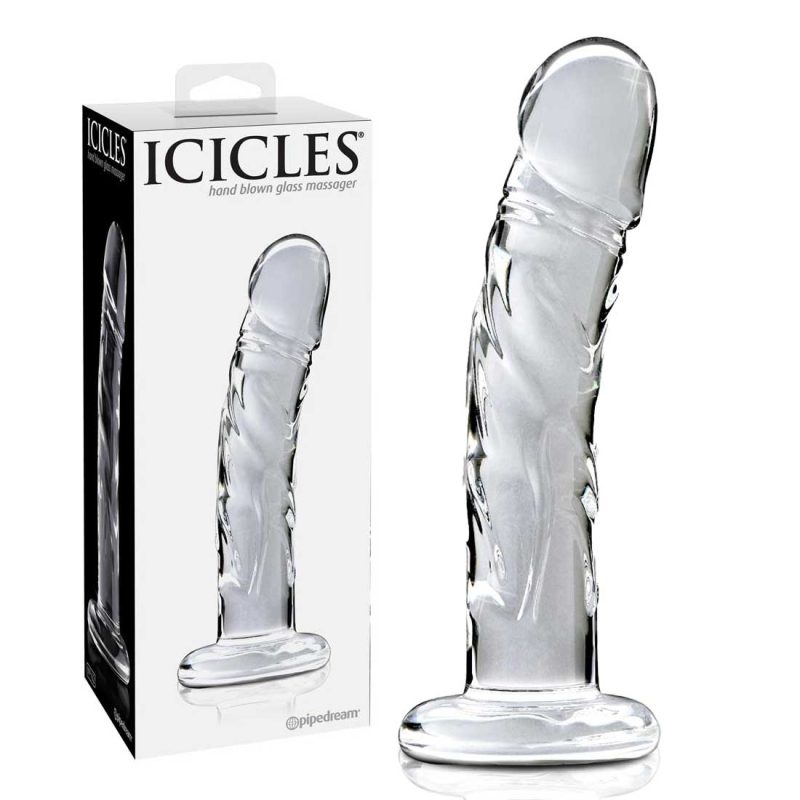 Dildo-Realistic,-Din-Sticlă-Icicles-No-62