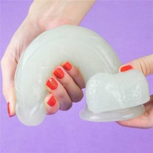 Dildo Realistic Fosforescent Lumino Play Just Fun For Adults