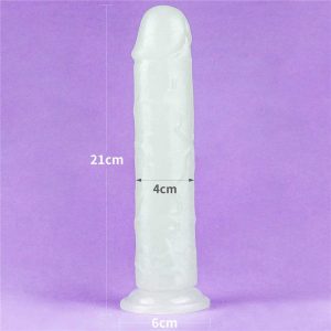 Dildo Realistic Fosforescent Lumino Play Lovetoy Just Fun
