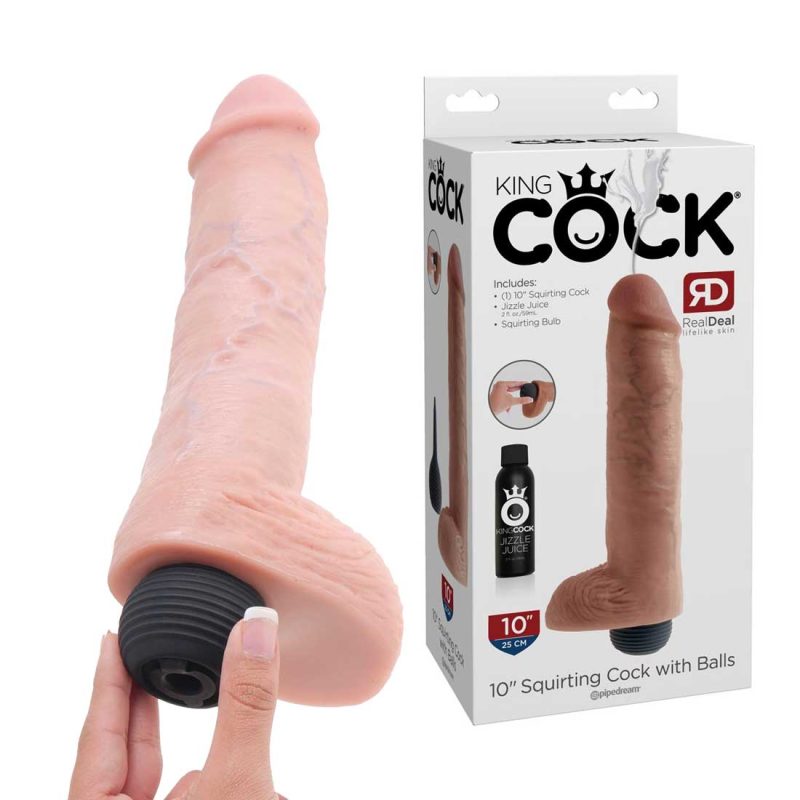 Dildo-Realistic-King-Cock-With-Balls-Squirting