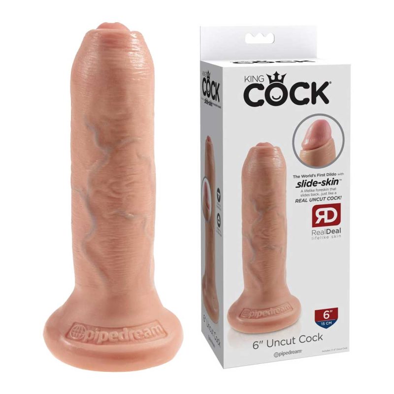 Dildo-Realistic-King-Cock®-#6-Uncut