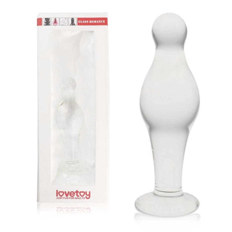 Butt-Plug-Glass-Romance-Anal-Plug-Clear