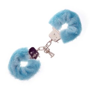 Catuse Metal Handcuff With Plush Blue Din Metal