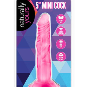 Naturally Yours 5 inch Mini Cock Pink - Dildo