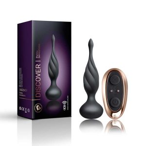 Dop Anal Discover - Negru, Control Prin Telecomandă