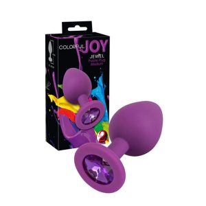 Dop Anal Rezistent La Apă Colorful Joy Jewel Purple Plug Din Silicon