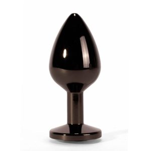 Dop Anal X-MEN Secret Shine Metal Butt Plug Gun Colour L, Negru
